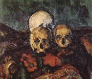 Paul Cezanne carpet three skull oil